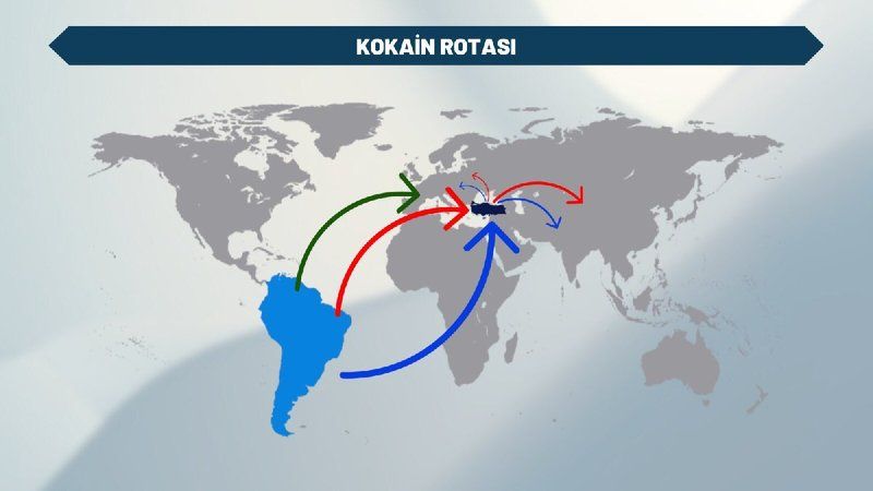 Kokain trafiğinin yeni transit merkezi Türkiye!