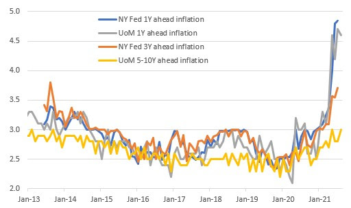 Enflasyon endişeleri ve C-19 vaka artışı ABD’li haneleri endişelendiriyor