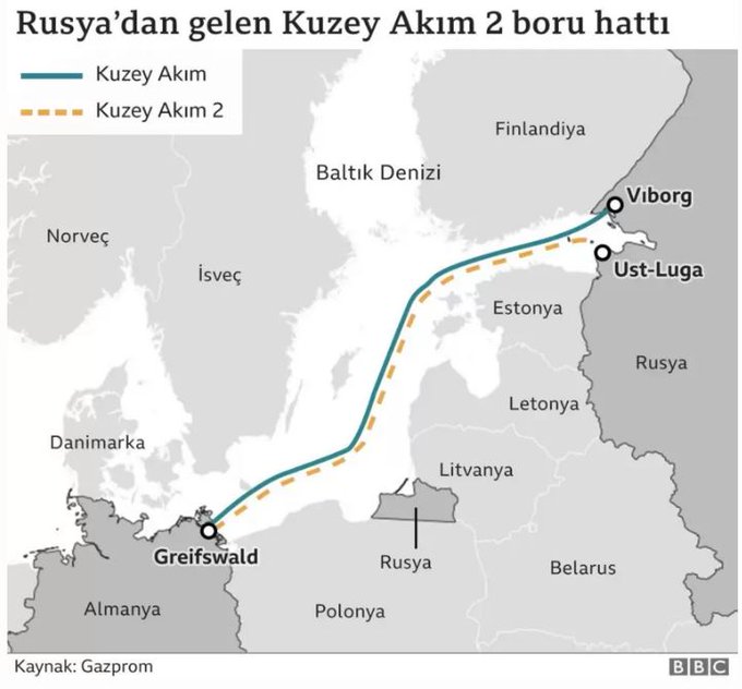 Rusya’ya ilk yaptırım Almanya’dan: Kuzey Akım 2 boru hattı açılmayacak