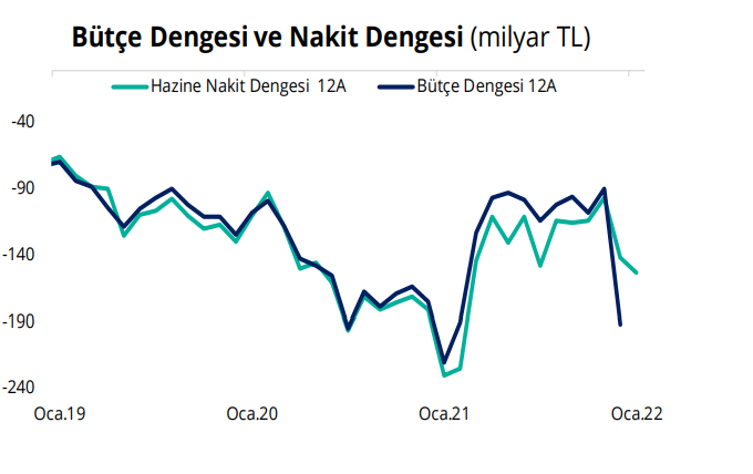 Dr Ali Orhan Yalçınkaya: Nakit Bütçe 2022 Yılına 37.8 Milyar TL Açık Vererek Başladı