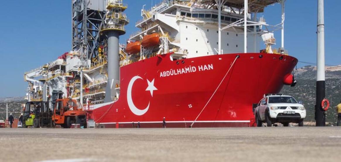 Abdülhamid Han Sondaj Gemisi Akdeniz’e uğurlandı