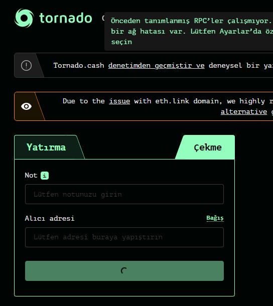 tornado cash nasıl çalışır