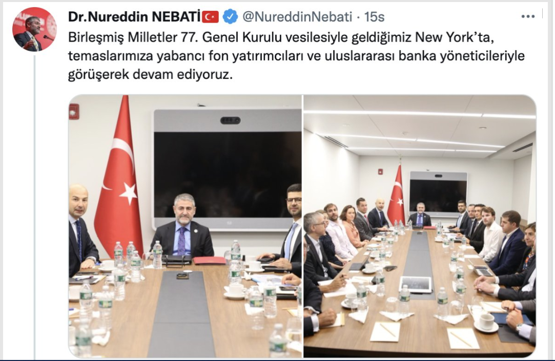 Bakan Nebati yabancılara  Yeni Ekonomi Modelini anlattı