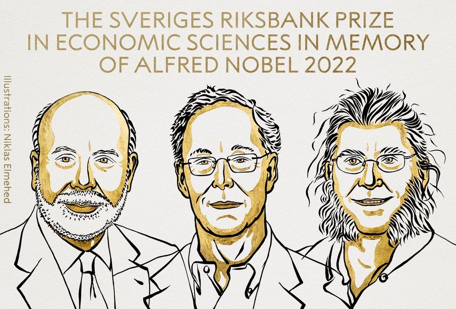 2022 Nobel Ekonomi Ödülü bankalar ve finansal krizlerle ilgili araştırmalara