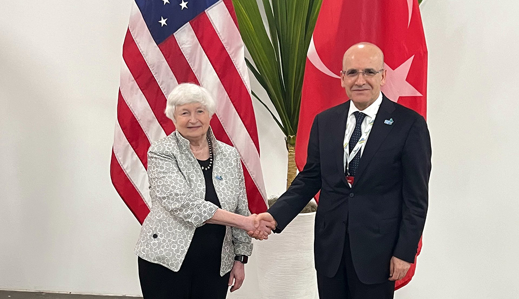 Bakan Şimşek, G20 Zirvesi’nde ABD Hazine Bakanı Yellen ile görüştü