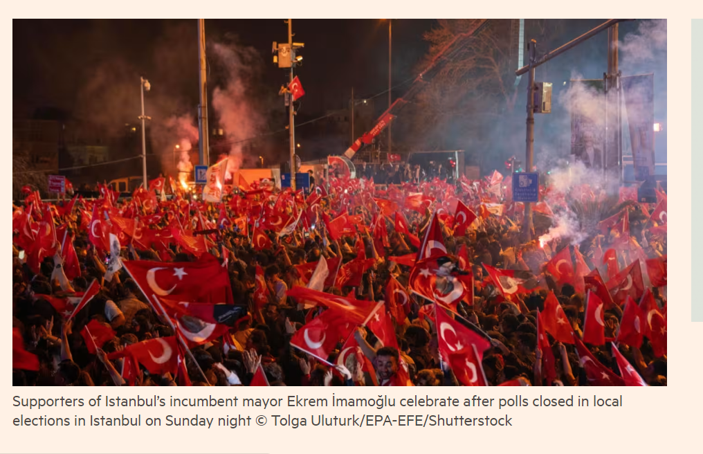 Financial Times:  Büyük kentler  Erdoğan’a büyük hezimet yaşattı