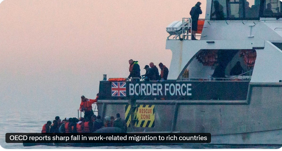 📉 OECD Raporu: Zengin Ülkeler  Göç Kapılarını Kapattı