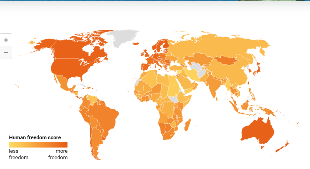 Türkiye Özgürlük Endeksinde 165 Ülke Arasında 144cü Sırada