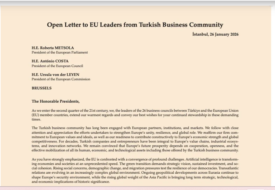 Türk İş Dünyasından AB’ye Financial Times Üzerinden Çağrı: Gümrük Birliği Güncellensin, Katılım Süreci Yeniden Ele Alınsın