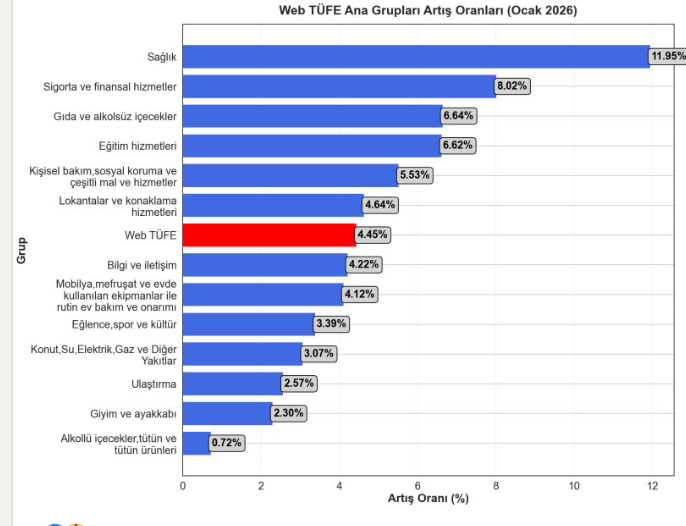 ANALİZ: WebTÜFE Ocak Ayında “Zirve” Yaptı – Gıda ve Hizmet Kalemlerinde Sert Yükseliş