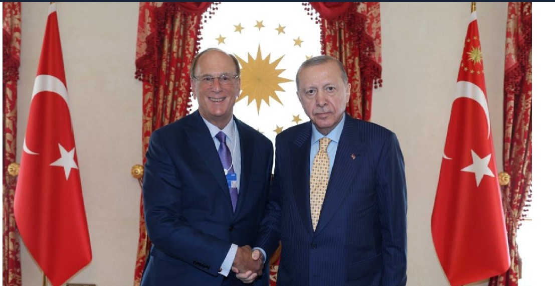 Erdoğan, BlackRock CEO’su Larry Fink ile  Görüştü