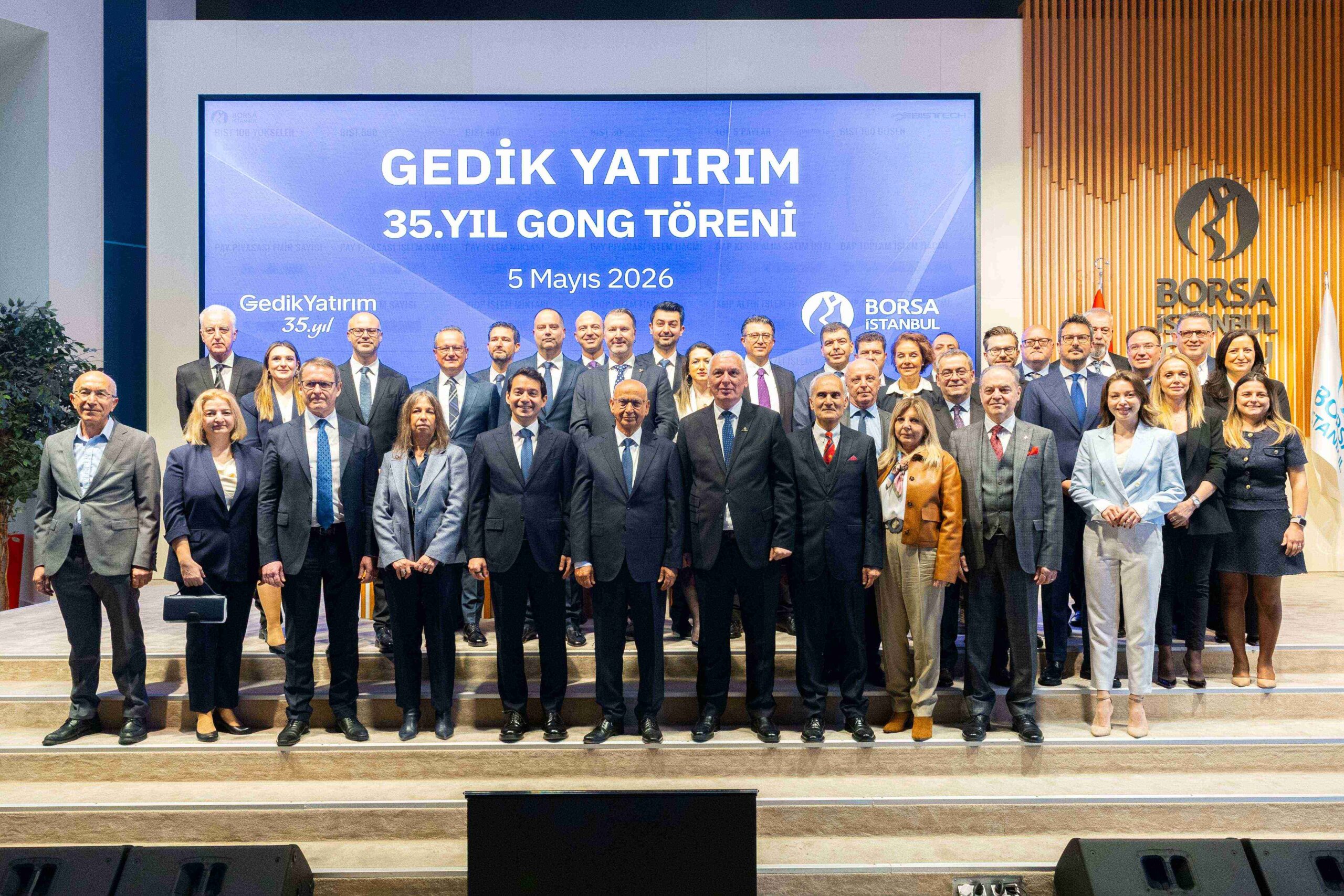 Borsa İstanbul’da Gong Gedik Yatırım’ın 35’inci Yılı Onuruna Çaldı